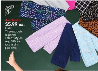 JC Penney Girls' thereabouts leggings offer