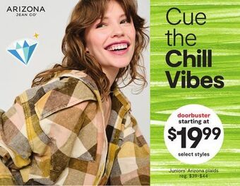JC Penney Juniors' arizona plaids offer