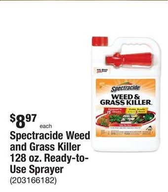 The Home Depot Spectracide weed and grass killer 128 oz. ready-to-use sprayer offer