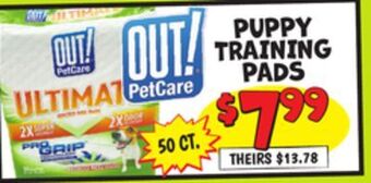 Ollie's Puppy training pads offer
