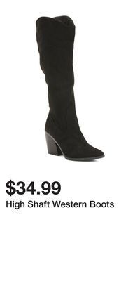 TJ Maxx High shaft western boots offer