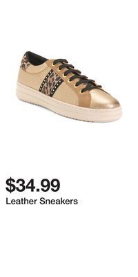 TJ Maxx Leather sneakers offer