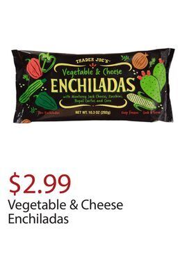 Trader Joe's Vegetable & cheese enchiladas offer