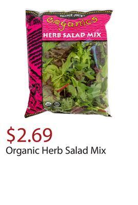Trader Joe's Organic herb salad mix offer