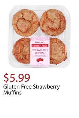 Trader Joe's Gluten free strawberry muffins offer