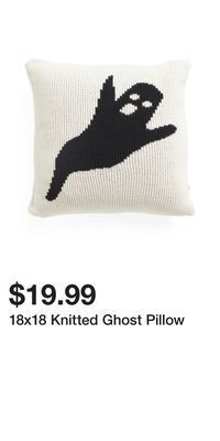 TJ Maxx 18x18 knitted ghost pillow offer