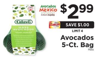 ShopRite Avocados 5-ct. bag offer