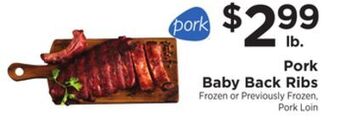 ShopRite Pork baby back ribs offer