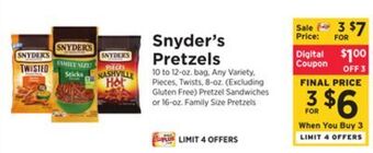 ShopRite Pretzels offer