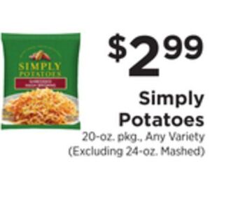 ShopRite Simply potatoes offer