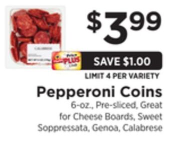 ShopRite Pepperoni coins offer