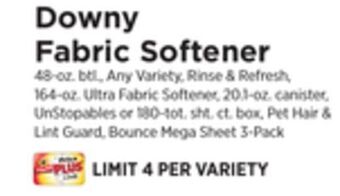 ShopRite Fabric softener offer