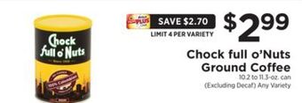 ShopRite Ground coffee offer