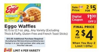 ShopRite Eggo waffles offer