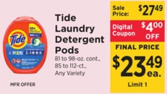 ShopRite Laundry detergent pods offer