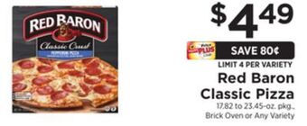 ShopRite Classic pizza offer