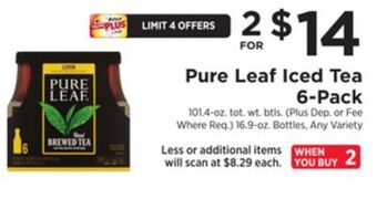 ShopRite Iced tea 6-pack offer