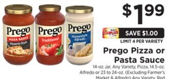 ShopRite Pasta sauce offer