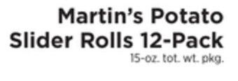 ShopRite Potato slider rolls 12-pack offer