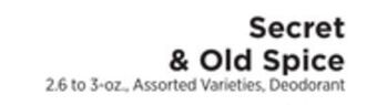 ShopRite Secret & old spice offer