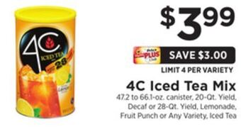 ShopRite Iced tea mix offer