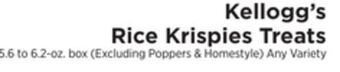 ShopRite Rice krispies treats offer