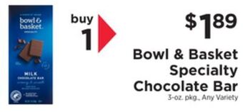 ShopRite Specialty chocolate bar offer