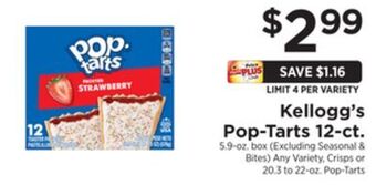 ShopRite Pop-tarts 12-ct offer