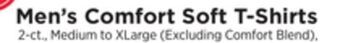 ShopRite Men's comfort soft t-shirts offer