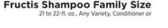 ShopRite Shampoo family size offer