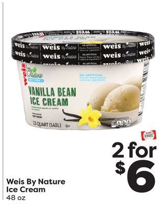 Weis Markets Weis by nature ice cream offer