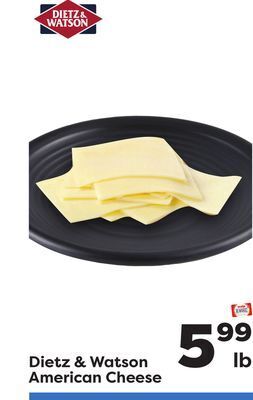Weis Markets Dietz & watson american cheese offer