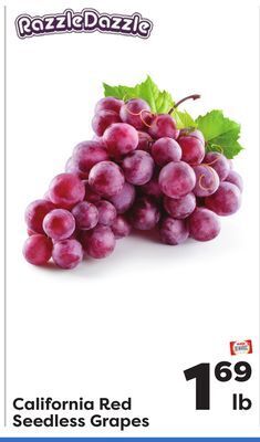 Weis Markets California red seedless grapes offer