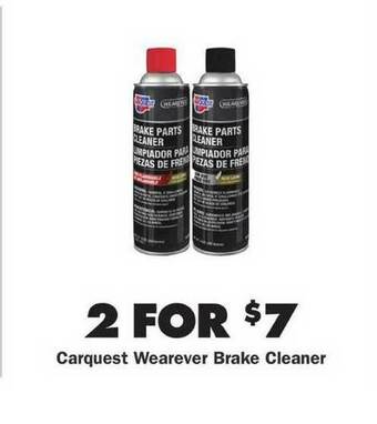 Advance Auto Parts Carquest Wearever Brake Cleaner offer