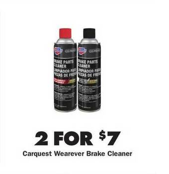 Advance Auto Parts Carquest Wearever Brake Cleaner offer