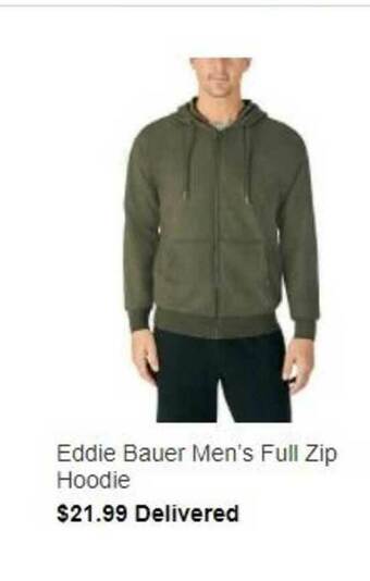 Costco Eddie Bauer Men's Full Zip Hoodie offer