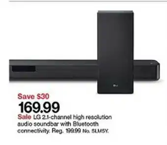 Target Lg 2.1-channel High Resolution Audio Sound Bar With Bluetooth offer
