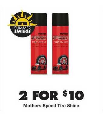 Advance Auto Parts Mothers Speed Tire Shine offer