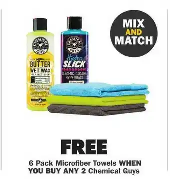 Advance Auto Parts 6 Pack Microfiber Towels When You Buy Any 2 Chemical Guys offer