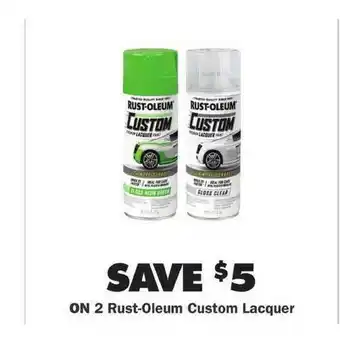 Advance Auto Parts 2 Rust-oleum Custom Lacquer offer