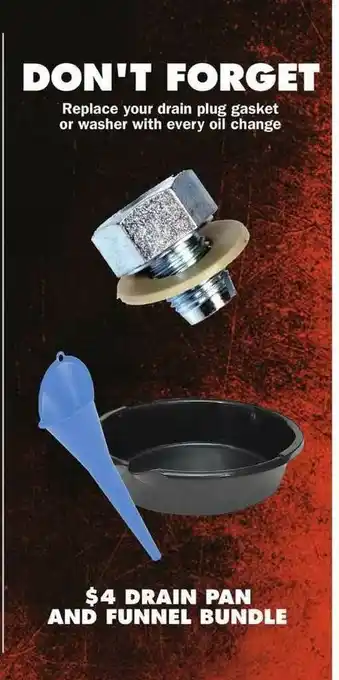 Advance Auto Parts Drain Pan And Funnel Bundle offer