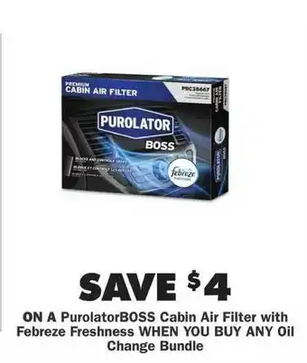 Advance Auto Parts Purolatos Boss offer