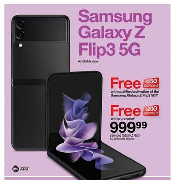 Target Samsung Galaxy Z Flip3 5g offer