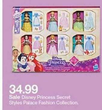 Target Disney Princess Secret Styles Palace Fashion Collection offer