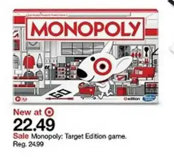 Target Monopoly Target Edition Game offer