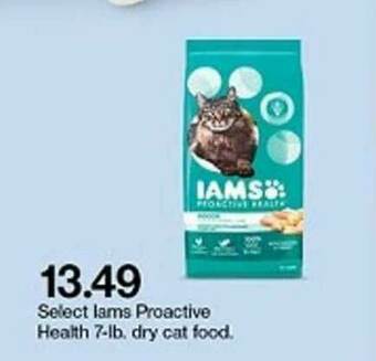 Target Iams Proactive Health 7-Lb Dry Cat Food offer