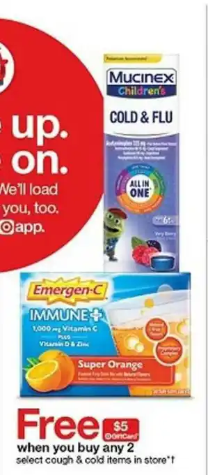 Target Cough & Cold Items In Store offer