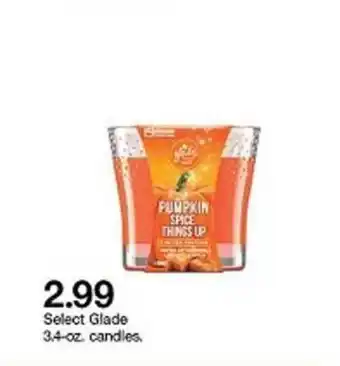 Target Glade 3,4-Oz Candles offer