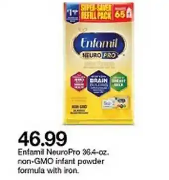 Target Enfamil NeuroPro 36.4-Oz Non-GMO Infant Powder Formula With Iron offer