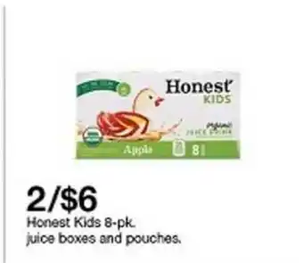 Target Honest Kids 8-Pk Juice Boxes And Pouches offer